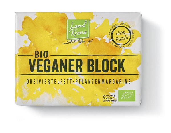 Produktfoto zu Landkrone Bio Veganer Block 250g