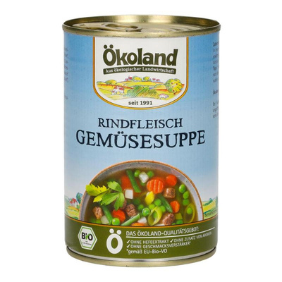 Produktfoto zu Rindfleisch Gemüsesuppe Dose 400g