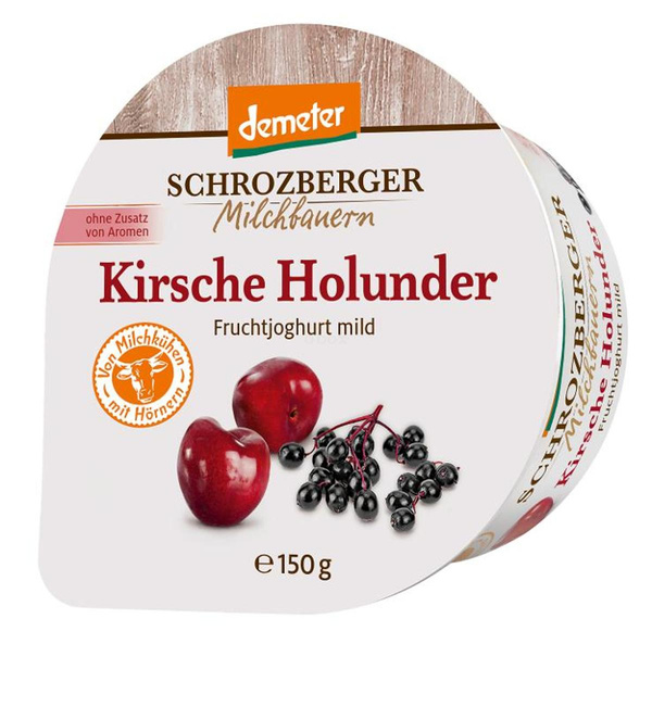 Produktfoto zu Fruchtjoghurt Kirsch-Holunder 3,5% 150g Becher