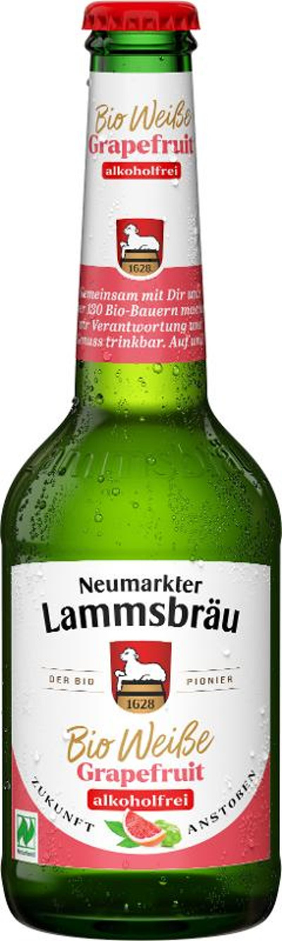 Produktfoto zu Lammsbräu Weiße GrapeFruit alkoholfrei 0,33l