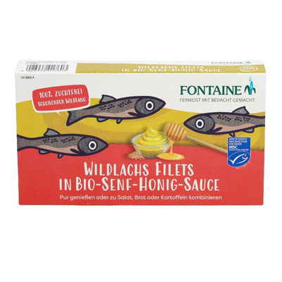Produktfoto zu Wildlachsfilet Senf-Honig 200g