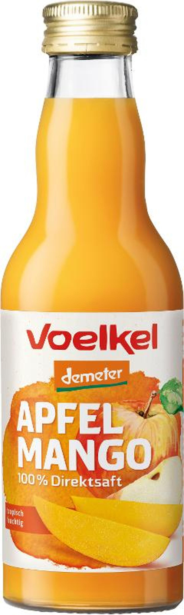 Produktfoto zu Apfel-Mango-Saft, 100% Direktsaft, Demeter