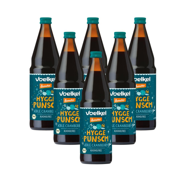 Produktfoto zu Hygge Punsch - Apfel Cranberry, Alkoholfrei Kiste 6x 0,75l