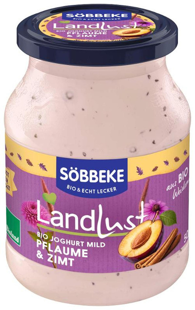 Produktfoto zu Saisonjoghurt Pflaume-Zimt, mild 3,8% (Pfandglas)