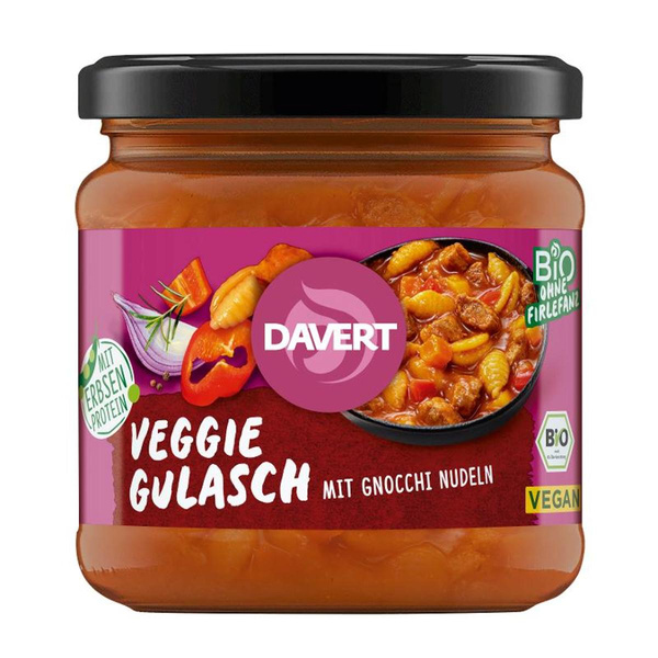 Produktfoto zu Veggie Gulasch mit Gnocchi Nudeln (Glas)