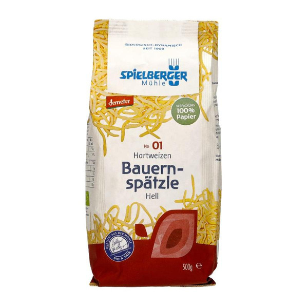 Produktfoto zu Schwäbische Bauernspätzle, hell, Demeter 500g