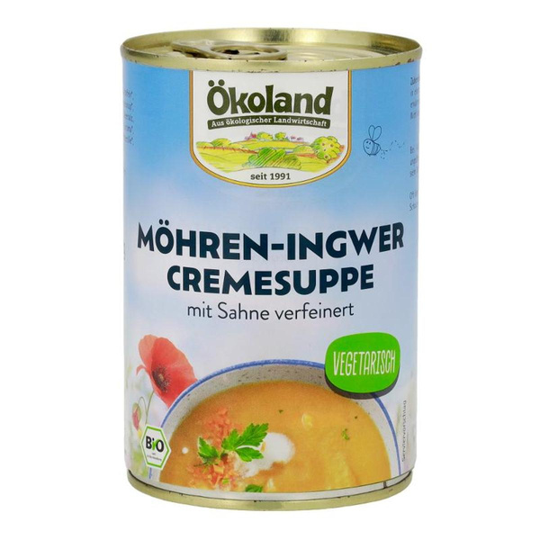 Produktfoto zu Möhren-Ingwer Cremesuppe Dose 400g