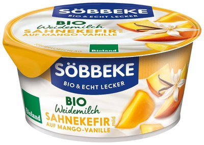 Produktfoto zu Sahnekefir auf Mango-Vanille - Weidemilch