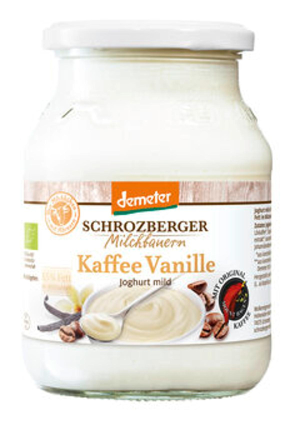 Produktfoto zu Demeter Joghurt Kaffee Vanille 3,5% (Glas) 500g