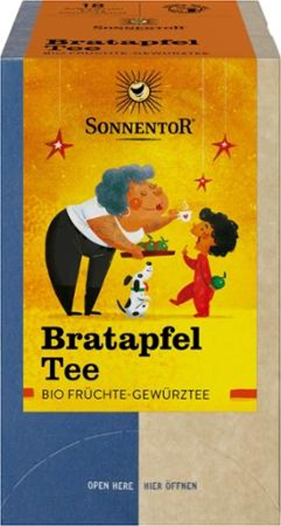 Produktfoto zu Bratapfel Teebeutel