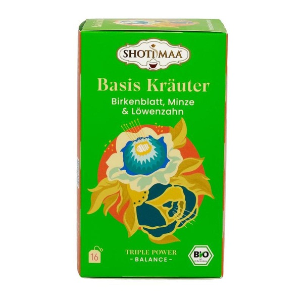 Produktfoto zu Basis Kräuter - Birkenblatt, Minze & Löwenzahn Tee