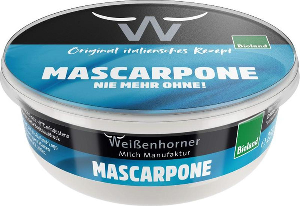 Produktfoto zu Mascarpone 80%, Weißenhorner 250g