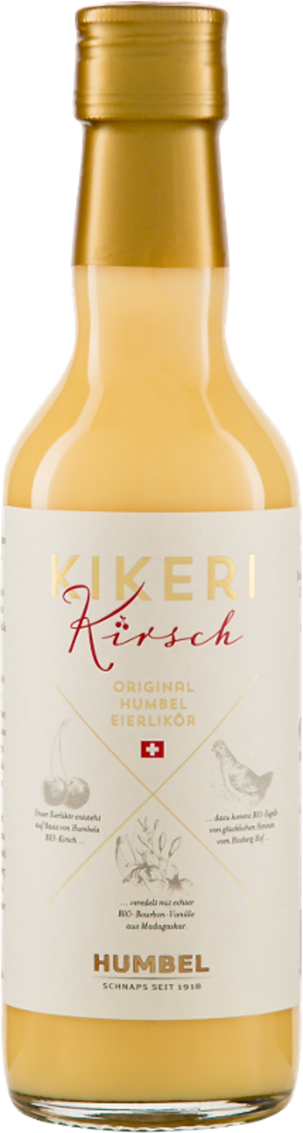 Produktfoto zu Eierlkör Kikeri Kirsch Humbel, 0,35l