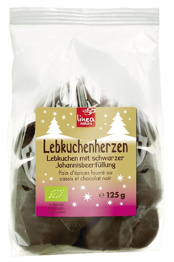 Produktfoto zu Lebkuchenherzen ZB gef.(schw. Johannisbeere)