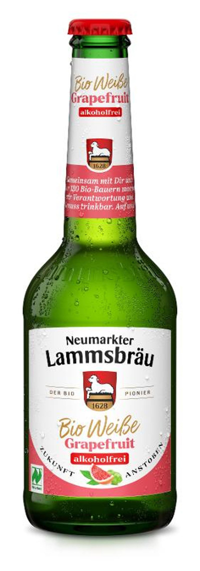 Produktfoto zu Lammsbräu Weiße GrapeFruit alkoholfrei 0,33l
