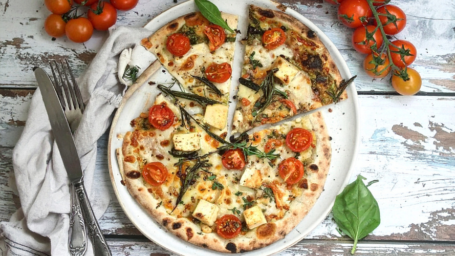 Rezeptbild für Herzhafte Schwarzwurzel-Pizza