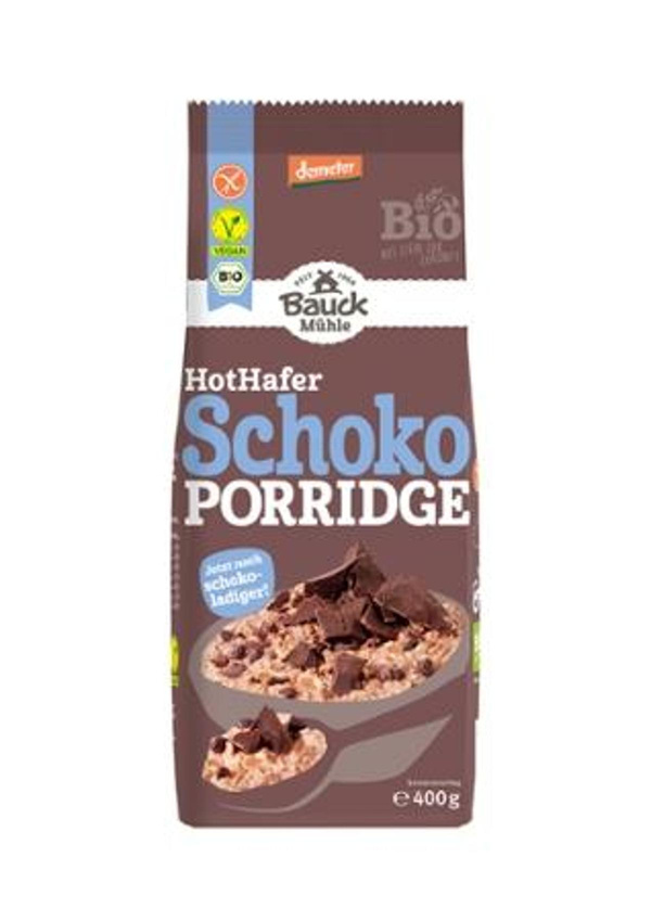 Produktfoto zu Porridge HotHafer Schoko, glutenfrei, Demeter 400g