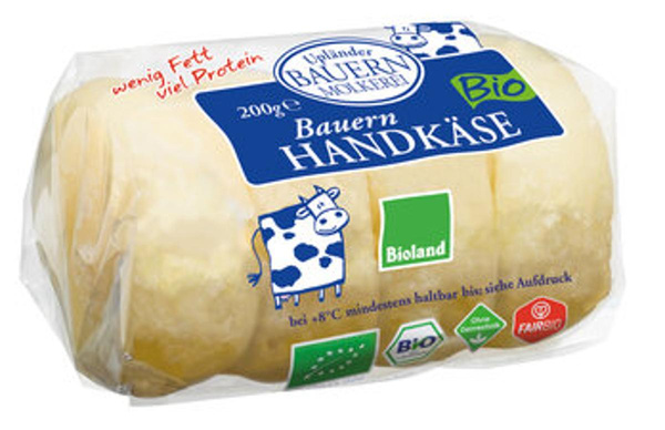 Produktfoto zu Bauernhandkäse ohne Kümmel 0%, 200g