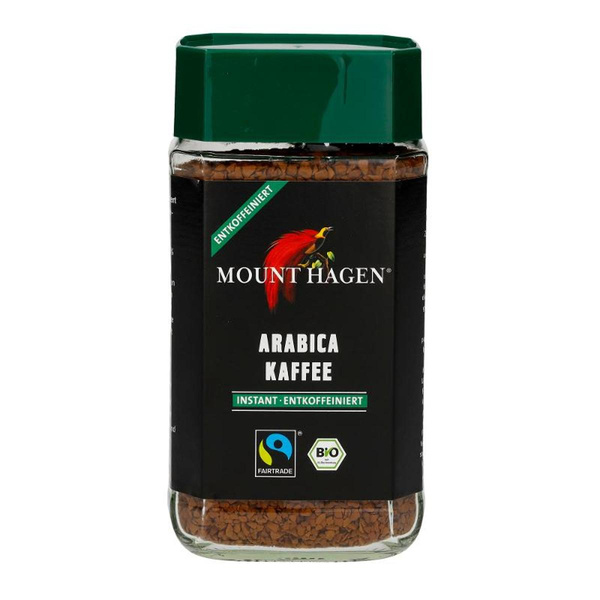 Produktfoto zu Mount Hagen Arabica Instant Kaffee entkoffeiniert 100g