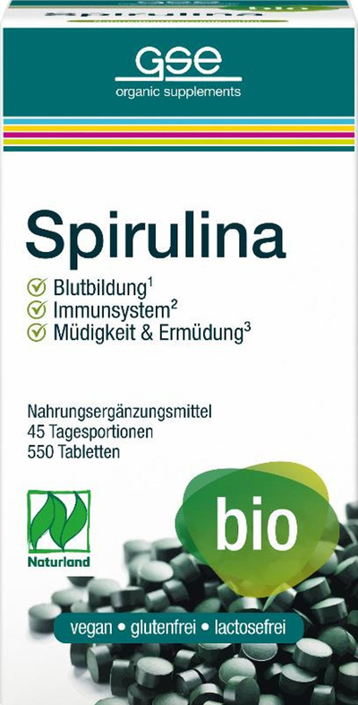 Produktfoto zu Spirulina Bio (550 Stk) 275g