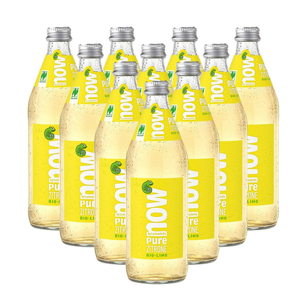 Produktfoto zu Kiste now Pure Zitrone 10x0,5l
