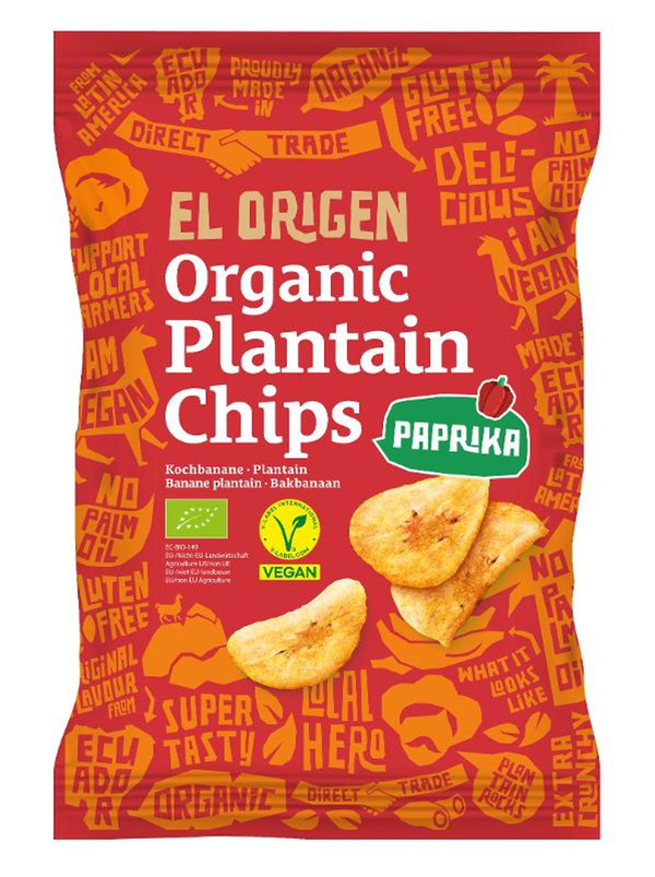 Produktfoto zu Kochbananen Chips mit Paprika