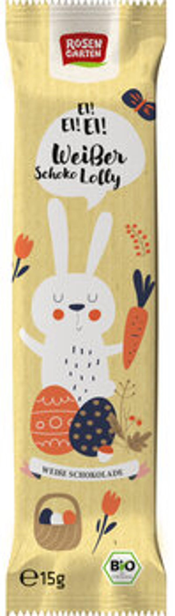 Produktfoto zu Weißer-Lolly Hase, 15g