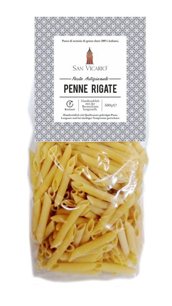 Produktfoto zu Pasta Penne rigate artigianali al bronzo