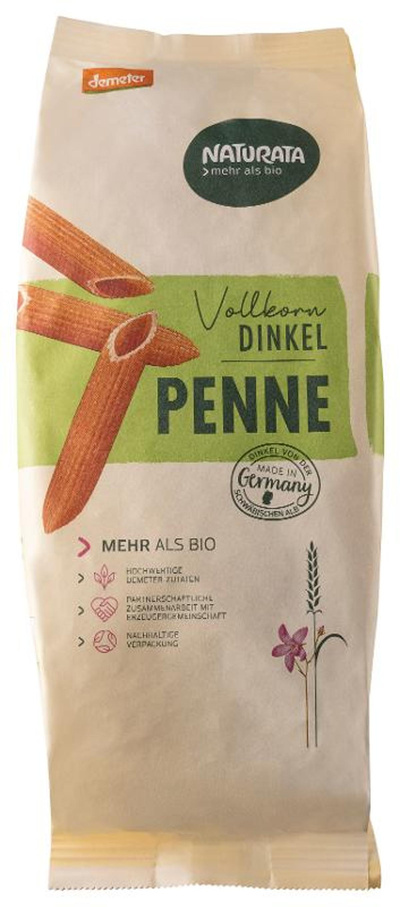 Produktfoto zu Dinkel-Penne Vollkorn 500g