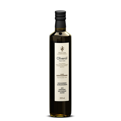 Produktfoto zu Ölkännchen Olivenöl Kontogiannis, Corinth, GR 500ml