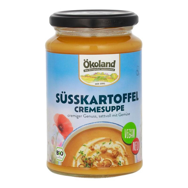 Produktfoto zu Süßkartoffel Cremesuppe, vegan  (Glas) 380ml