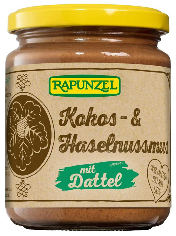 Produktfoto zu Kokos- & Haselnussmus mit Dattel 250g