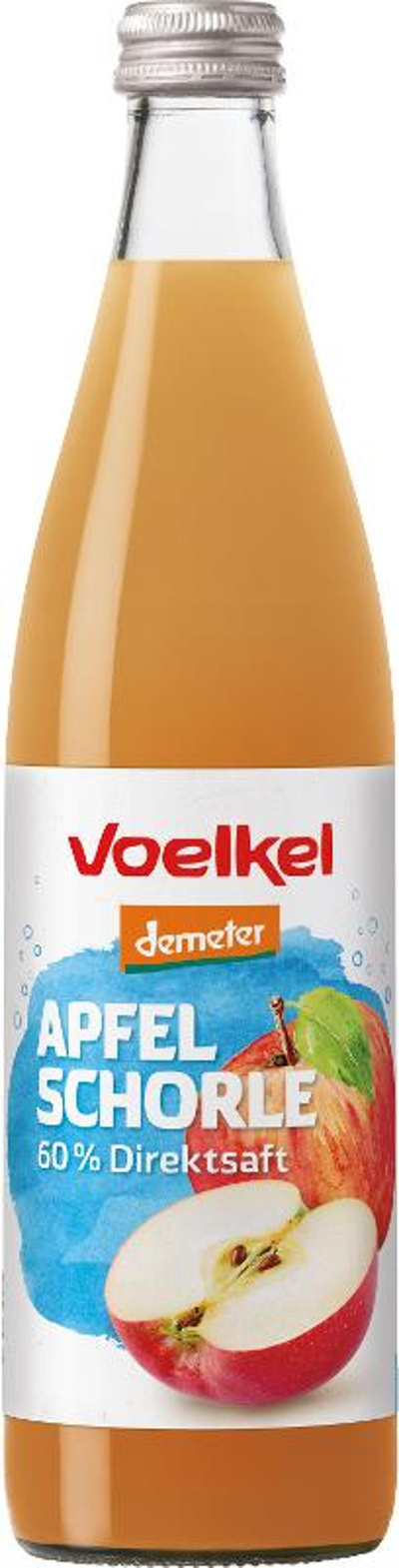 Produktfoto zu Apfel-Schorle - naturtrüb, mit 60% Direktsaft, 0,5l