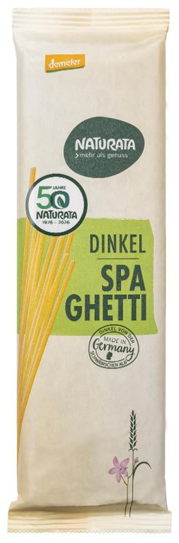 Produktfoto zu Dinkel-Spaghetti hell 500g