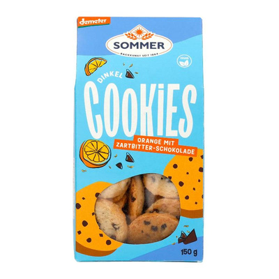 Produktfoto zu Dinkel Schoko-Orange Cookies -Demeter-150g