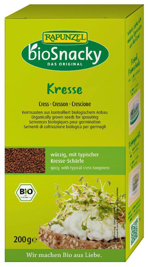 Produktfoto zu Keimsaat Kresse bioSnacky 200g