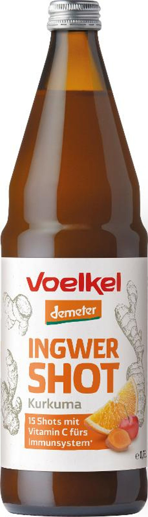 Produktfoto zu Shot Ingwer Kurkuma 0,75l