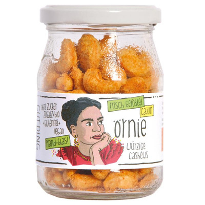 Produktfoto zu Örnie - gerö. Cashews Cajun Style (kl. Pfandglas)