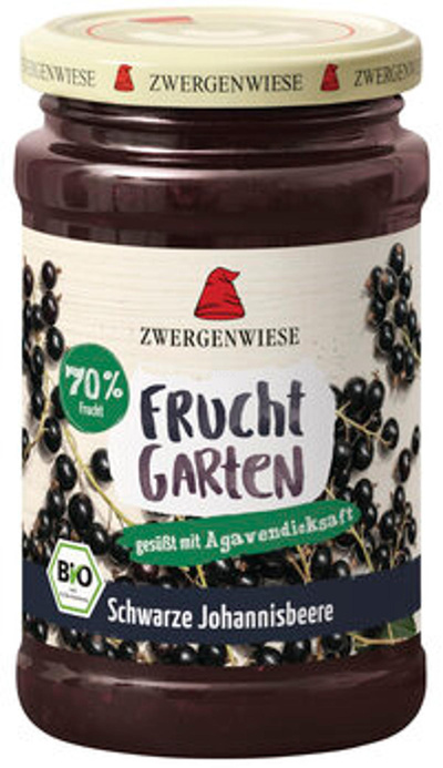 Produktfoto zu FruchtGarten Schwarze Johannisbeere 225g
