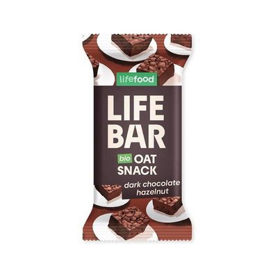 Produktfoto zu Lifebar Oatsnack Dunkle Schokolade Haselnuss