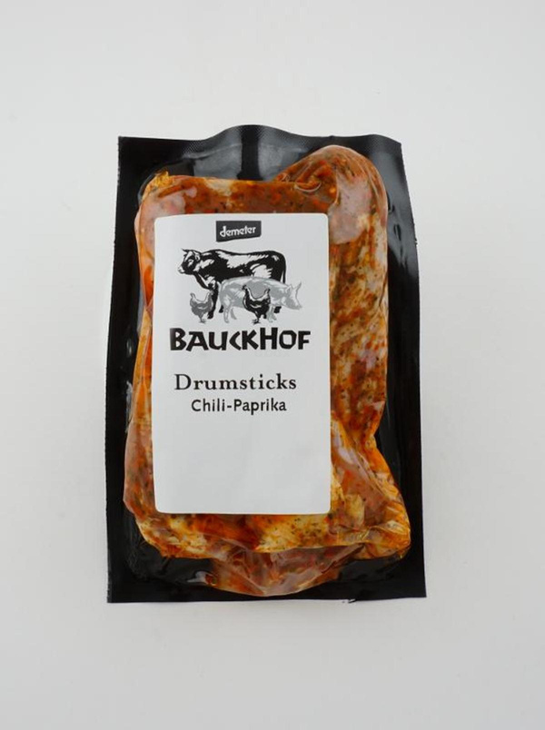 Produktfoto zu Hähnchen-Drumsticks 4er Chilli_Paprika ca 400g