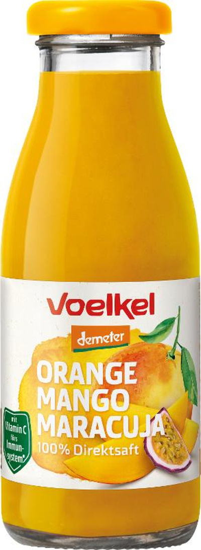 Produktfoto zu fair to go Orange Mango Maracuja (Glas) Demeter 0,25l