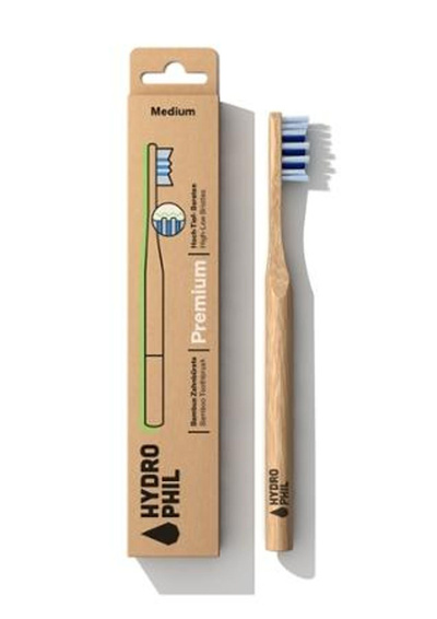 Produktfoto zu Nachhaltige Bambus Zahnbürste grün, mittelweich