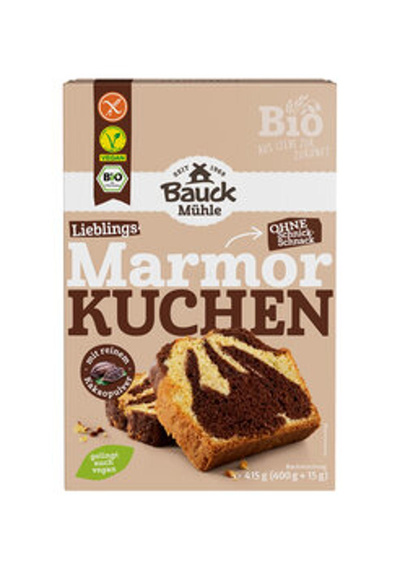 Produktfoto zu Marmorkuchen Backmischung glutenfrei 415g