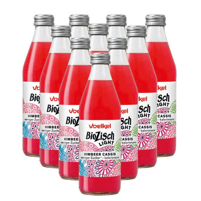 Produktfoto zu BioZisch Leicht Himbeer Cassis 10x0,33l