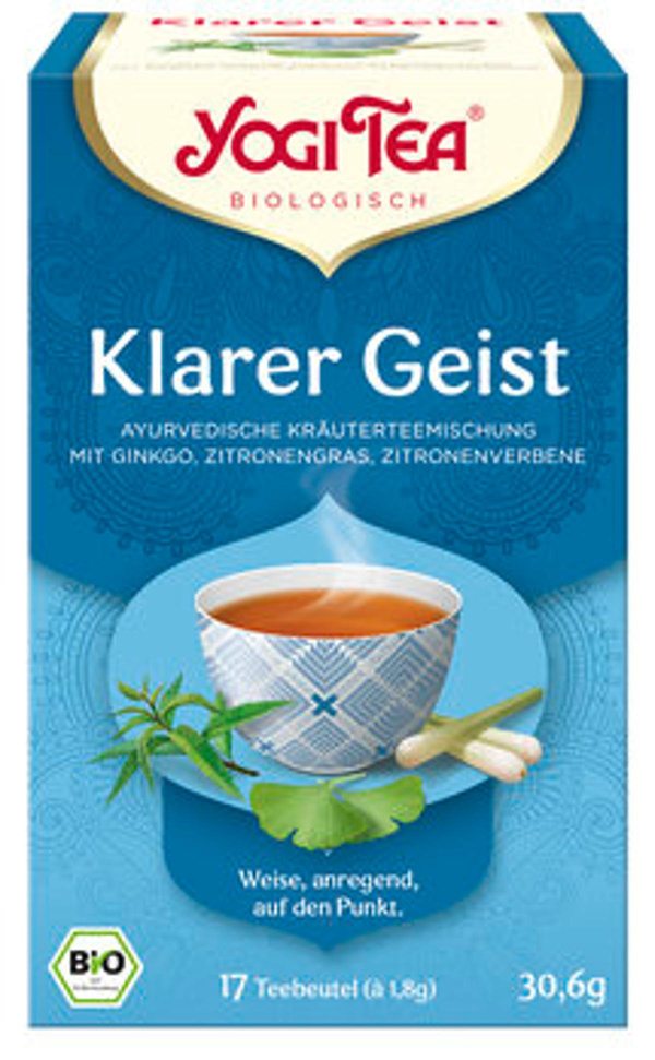Produktfoto zu YOGI TEA Klarer Geist (Btl je 1,8 g) 30,6g