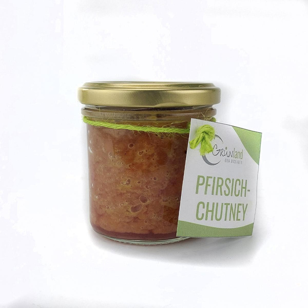 Produktfoto zu Pfirsich-Chutney Grünland Hausgemacht 125g