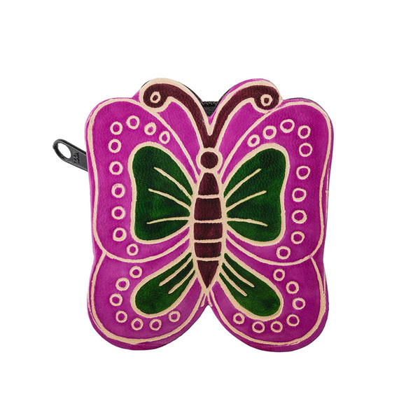 Produktfoto zu Lederbörse Schmetterling