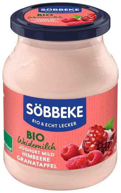 Produktfoto zu Pur Joghurt Himbeere-Granatapfel 3,8% (Glas) 500g