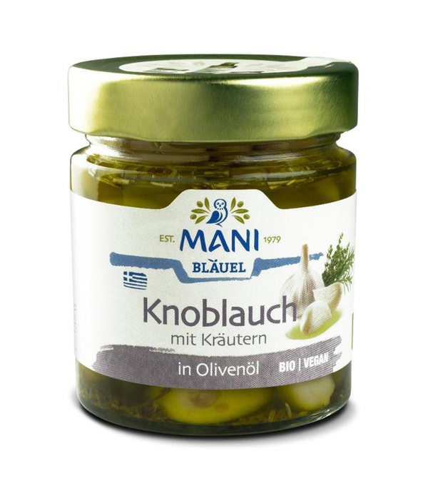 Produktfoto zu Knoblauch mit Kräutern in Olivenöl